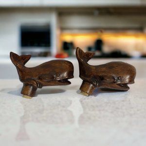 Vintage Treasure Craft Whale Salt Pepper Shakers Replacement No Stand Replacment